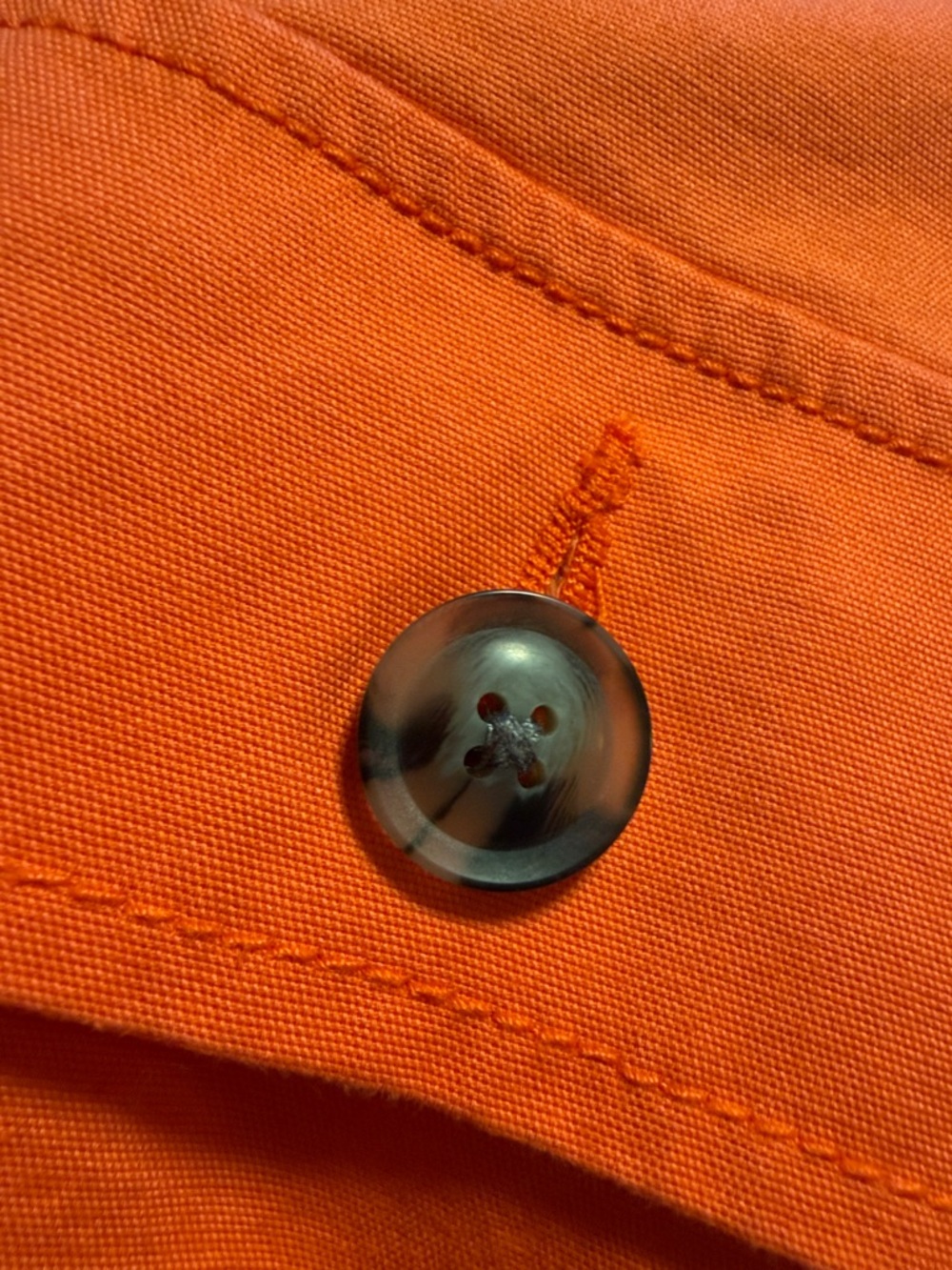Cabi orange cotton blend jacket - size small - Picture 5 of 5